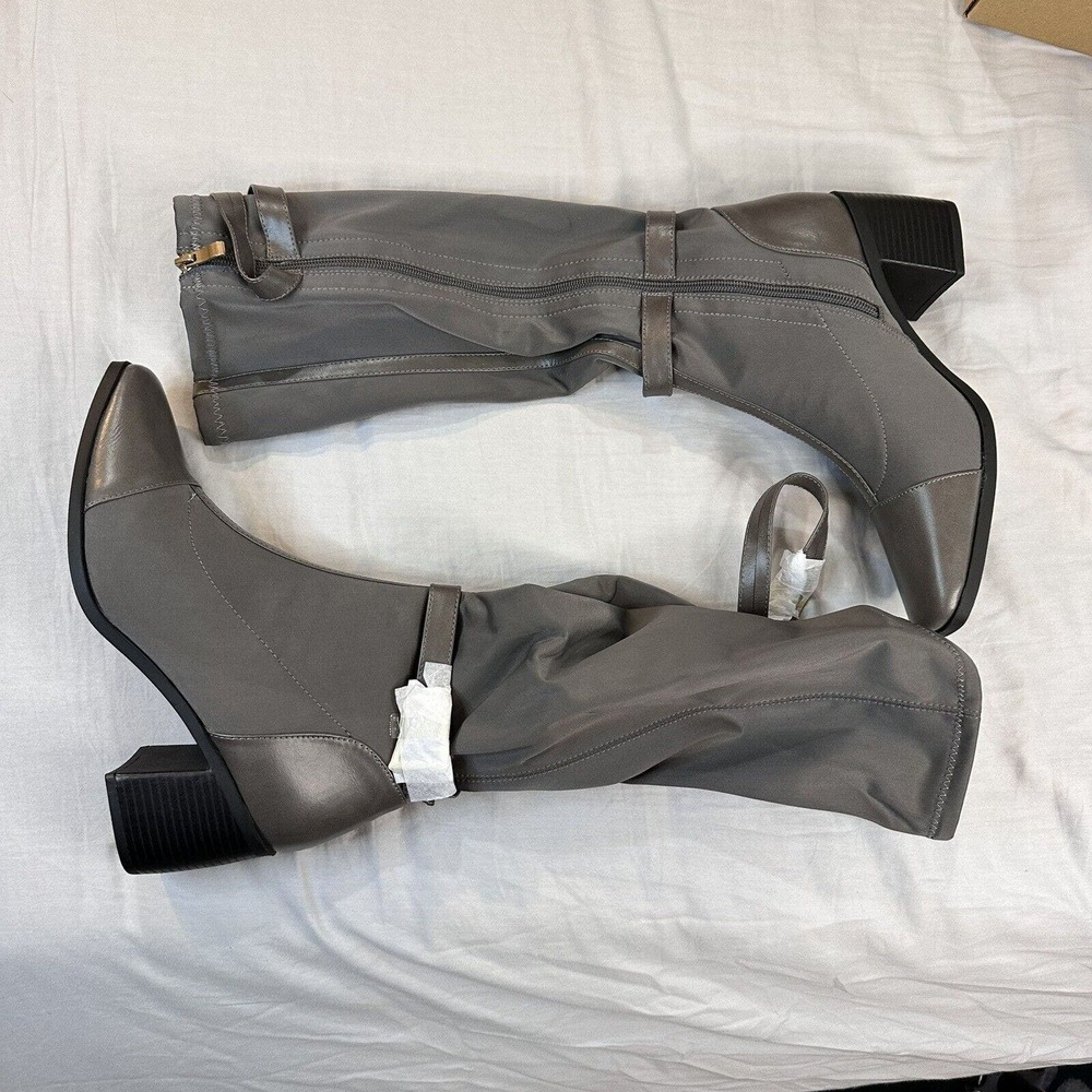Gaibree Medium Calf Riding Boot Grey Women’s Size 10XWC New